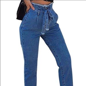 Unique style High waisted jeans